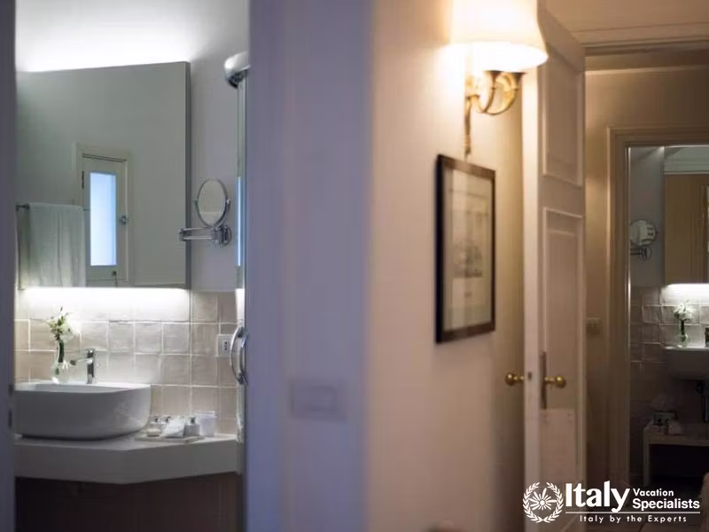 Elegant Bathroom Design at Masseria Il Melograno in Monopoli, Italy