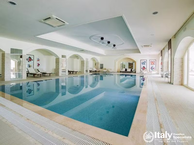 Indoor Pool and Spa Experience in Masseria Il Melograno in Monopoli, Italy