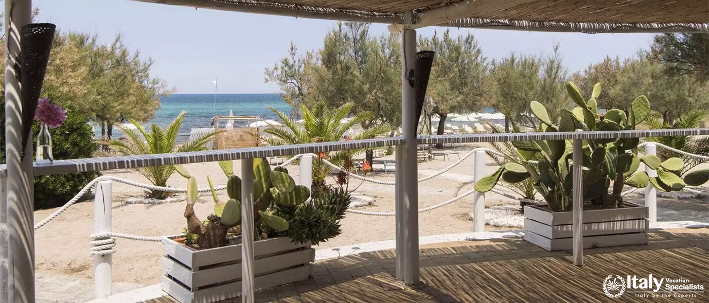 Beachfront View from Masseria Il Melograno in Monopoli, Italy