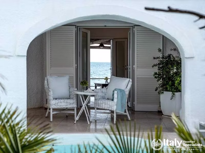 Seaside Terrace at Hotel Lungarno in Florence, Italy