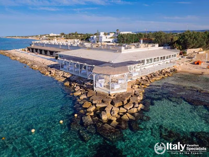 Stunning Aerial View of the Hotel on the Seafront from Hotel Lungarno in Florence, Italy