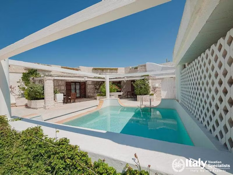 Luxurious Poolside with Scenic Surroundings from Hotel Lungarno in Florence, Italy