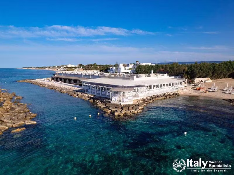Panoramic View of the Hotel by the Sea from Hotel Lungarno in Florence, Italy
