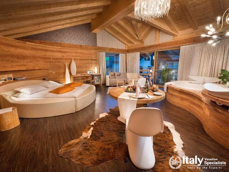 Luxury Suite with Elegant Interiors in Bivio Hotel Plaza in Livigno, Italy