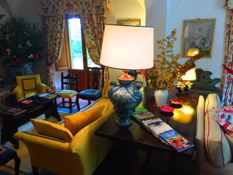 Inside the Villa Barone in Panzano in Chianti 