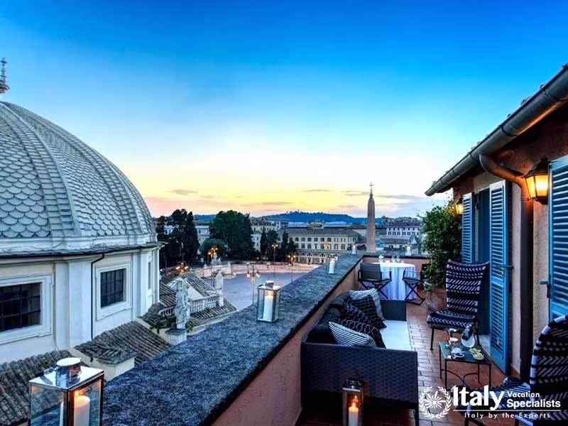 Attractive view from Rocco Forte Hotel De Russie