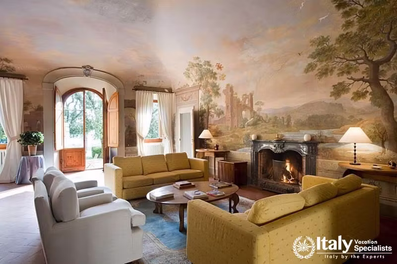 Villa Rignana  hotel accommodation in Tuscany Italy