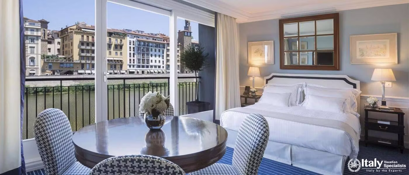 Luxurious Riverside Suite at Hotel Lungarno in Florence, Italy