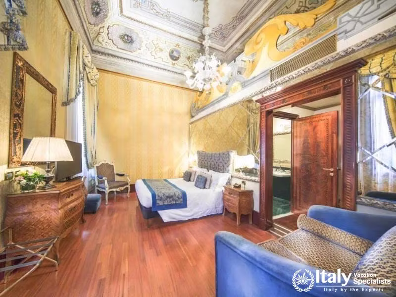 Royal splendor meets contemporary convenience at Hotel Colombina.