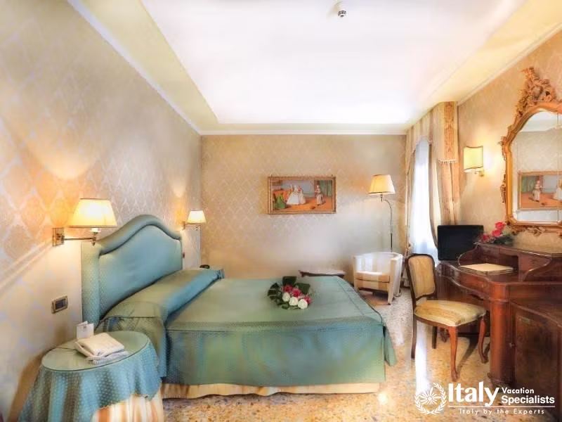 Understated luxury with a hint of Italian flair in Hotel Colombinas accommodations.