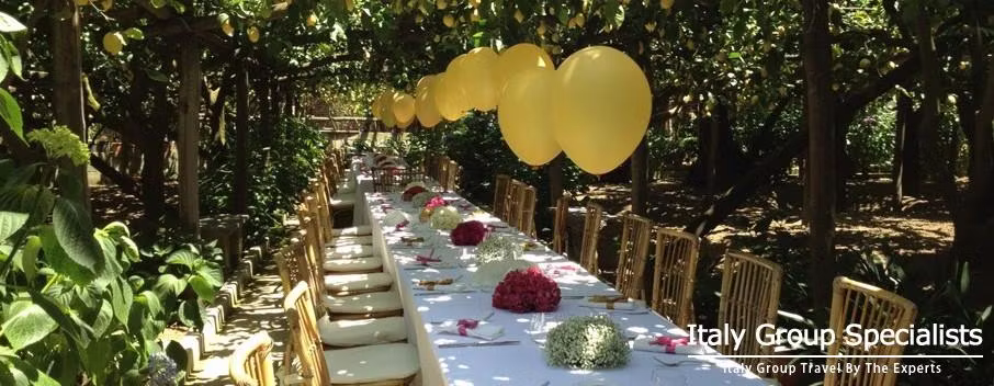 Dining in the Lemon Groves 