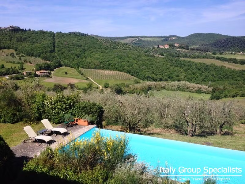 Spectacular Views from the Villa Vignamaggio Estate in the heart of the Chianti Region 