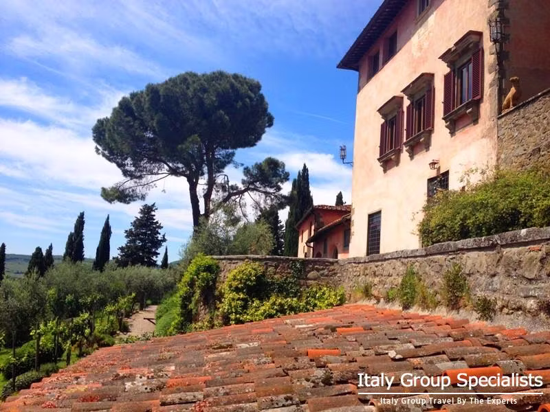 Spectacular Views from the Villa Vignamaggio Estate in the heart of the Chianti Region 