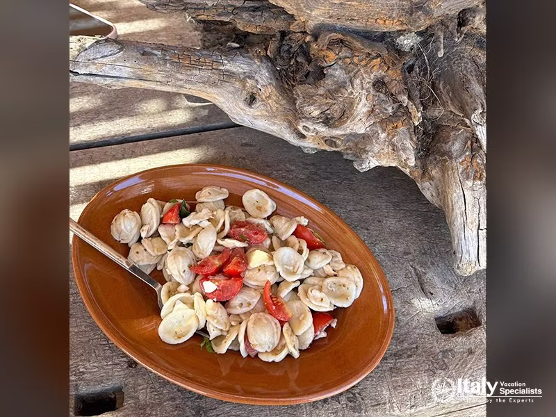 Puglian pasta dish in La Casa sul Mare