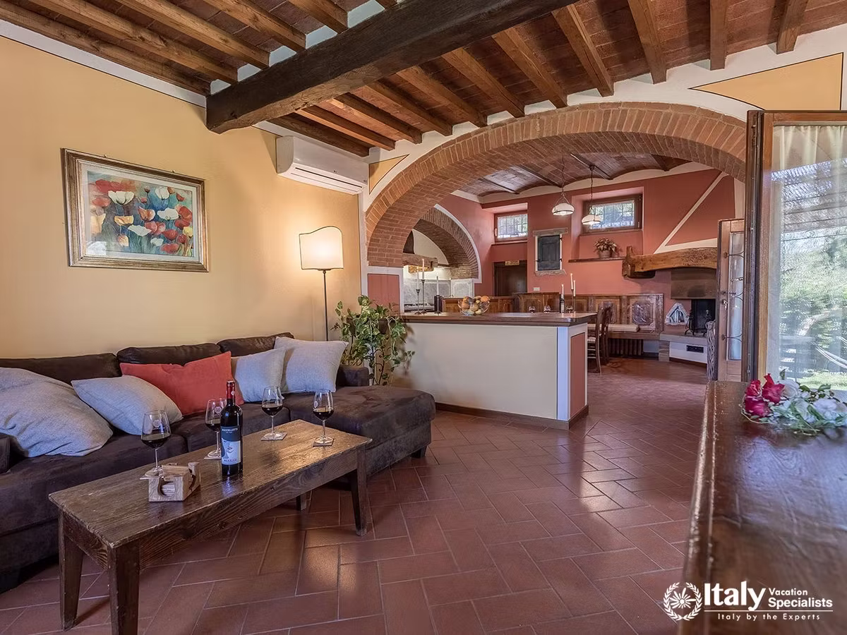 Open-Plan Living and Dining Area at Villa Buccelletti