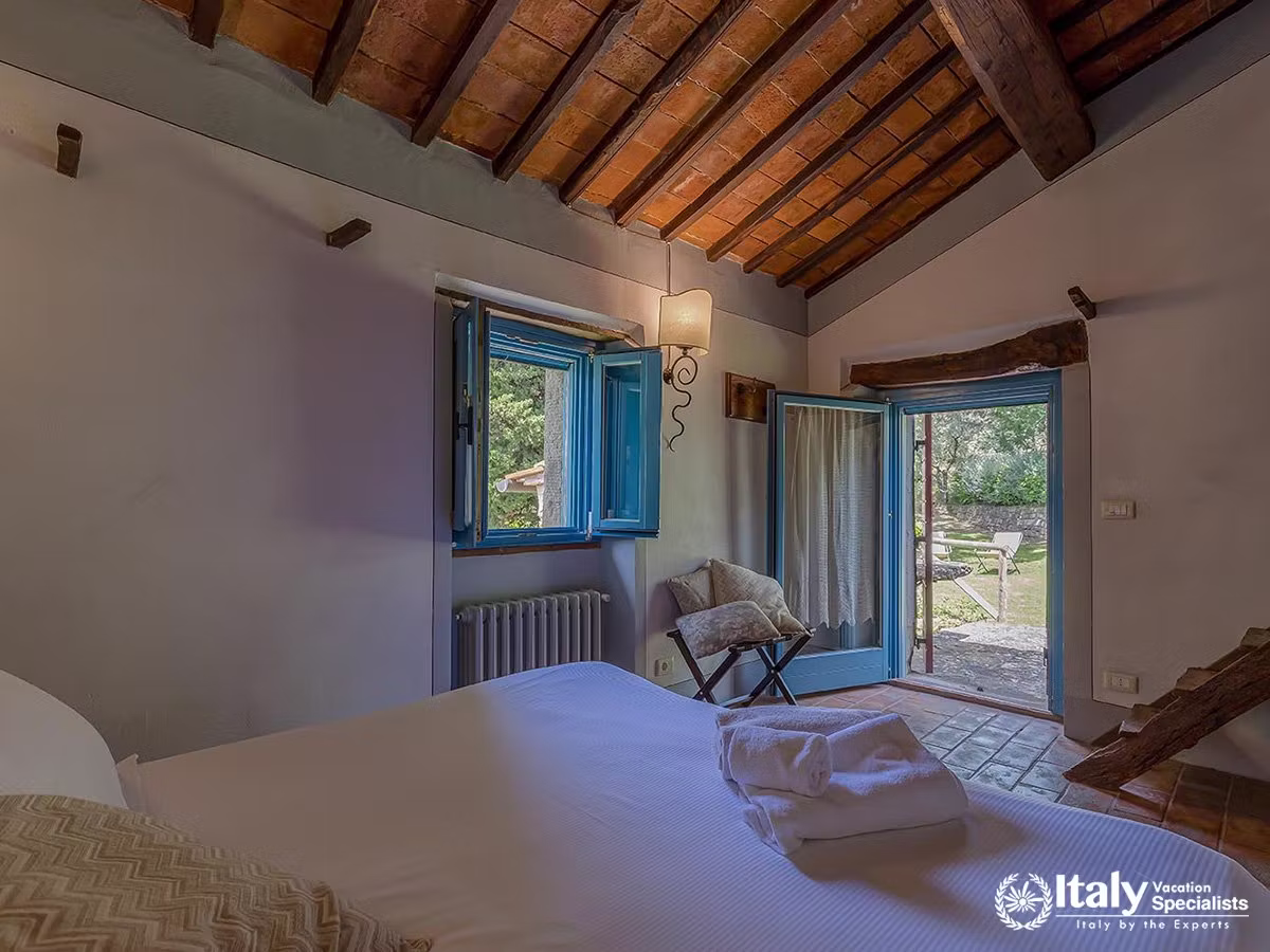 Garden-Access Bedroom at Villa San Martino