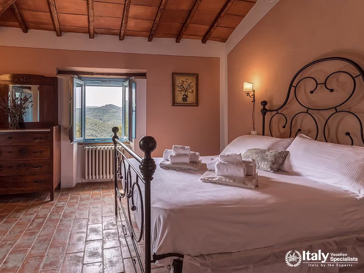 Romantic Tuscan Bedroom at Villa San Martino