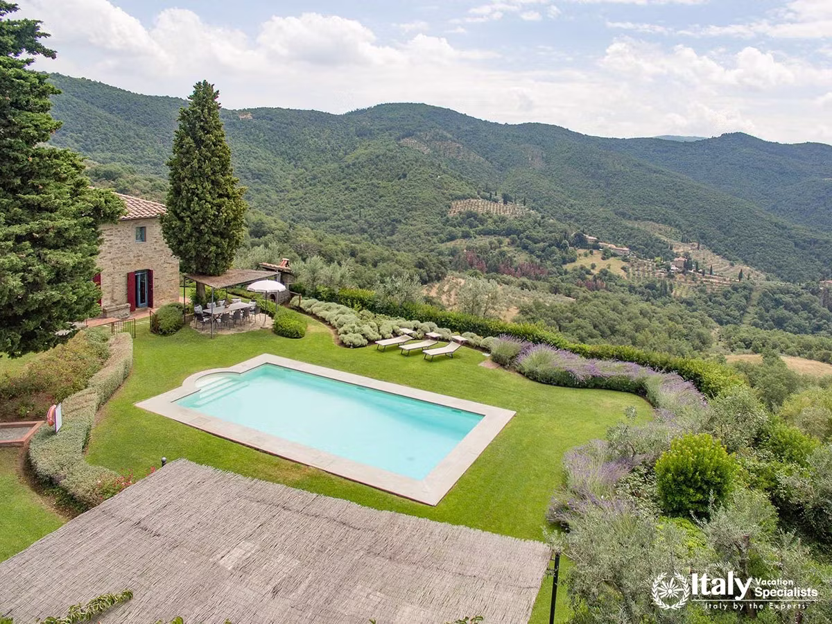 Panoramic Countryside Views from Villa San Martino’s Pool