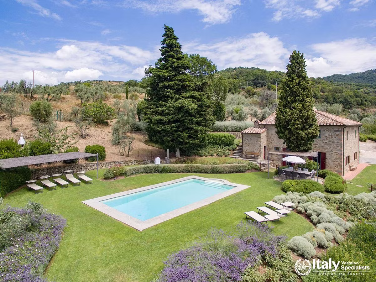 Villa San Martino with Pool and Landscaped Tuscan Gardens