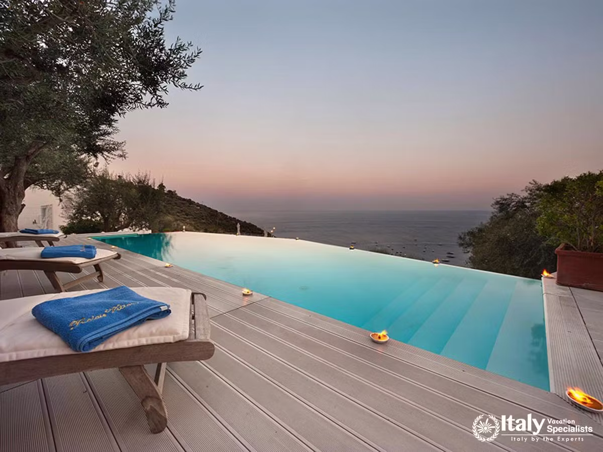 Sunset Tranquillity by the Infinity Pool