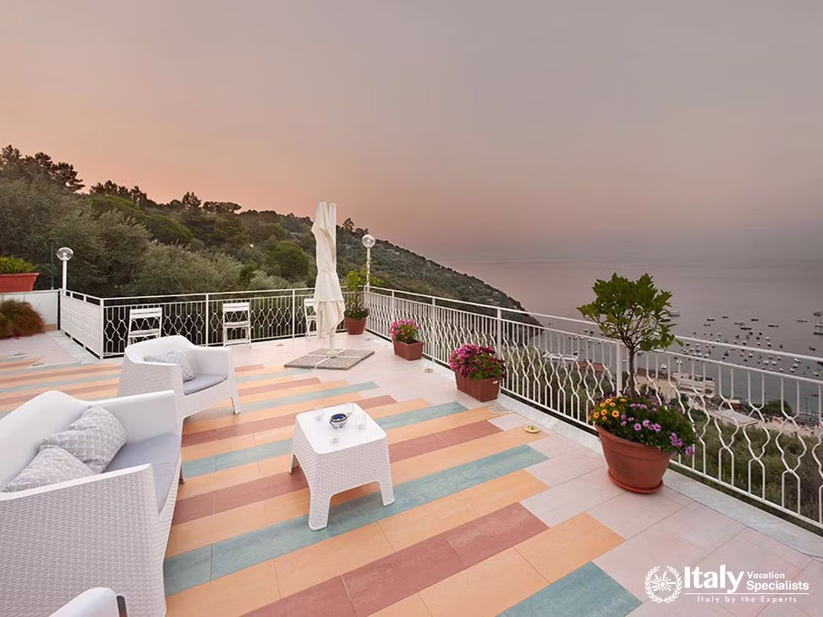 Sunset Serenity on Villa Esattezza’s Panoramic Terrace