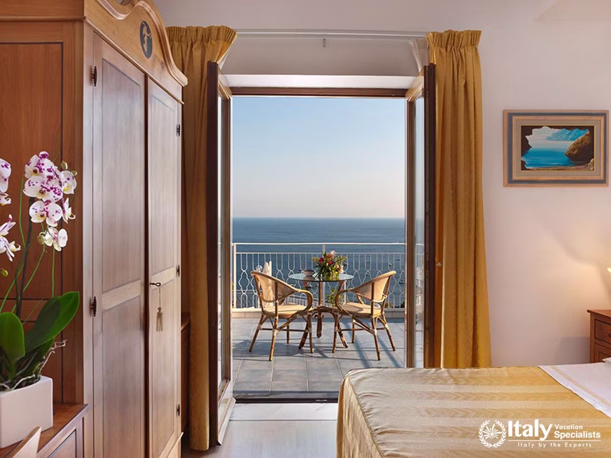 Private Bedroom Balcony Overlooking the Sea