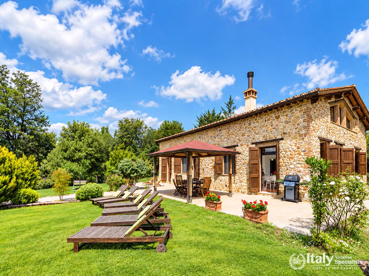 Stone Holiday Villa with Landscaped Gardens