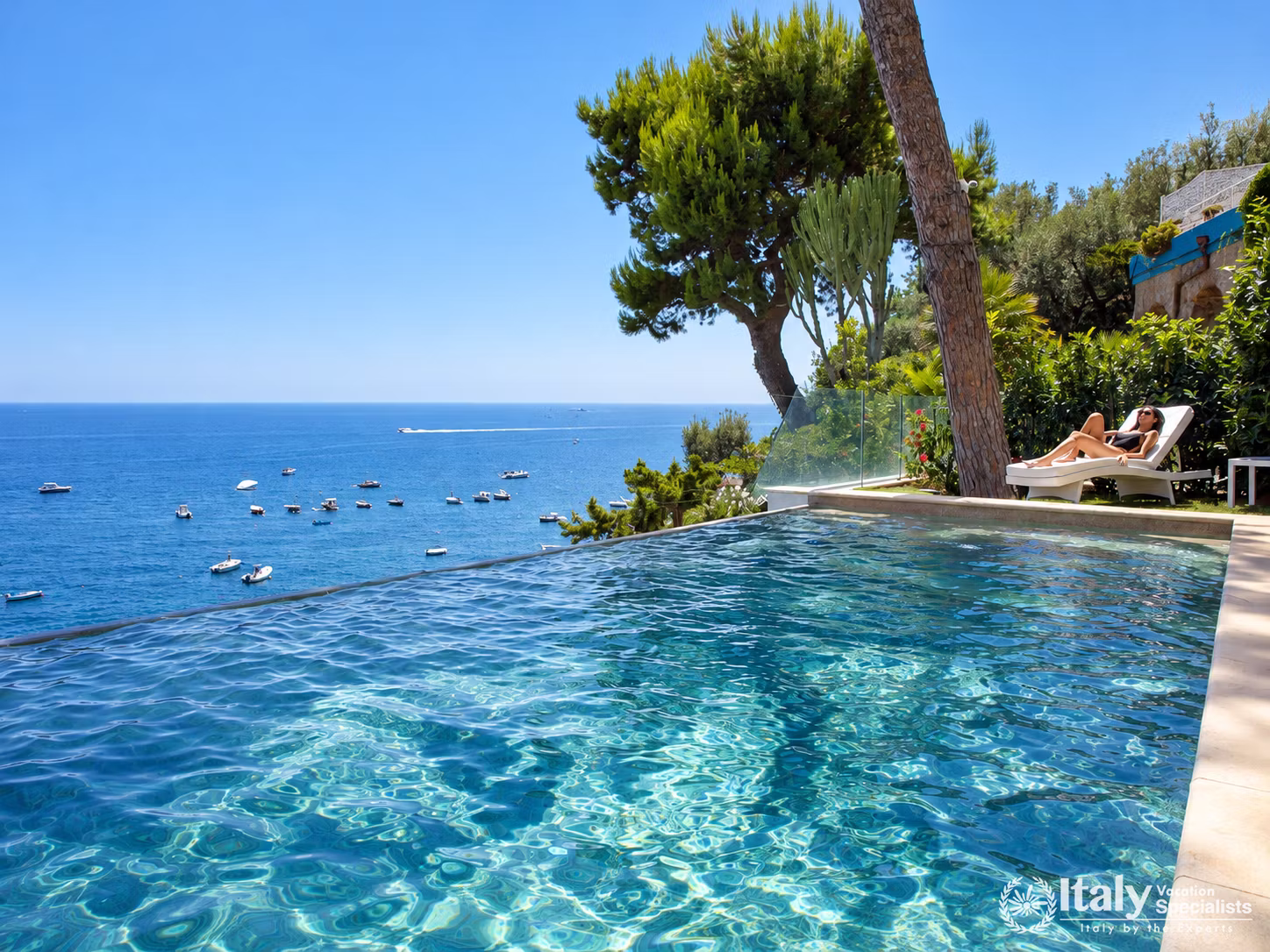 Poolside Relaxation with Panoramic Sea Views