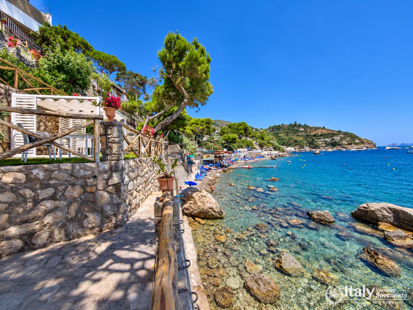 Scenic Coastal Walkway and Crystal-Clear Waters