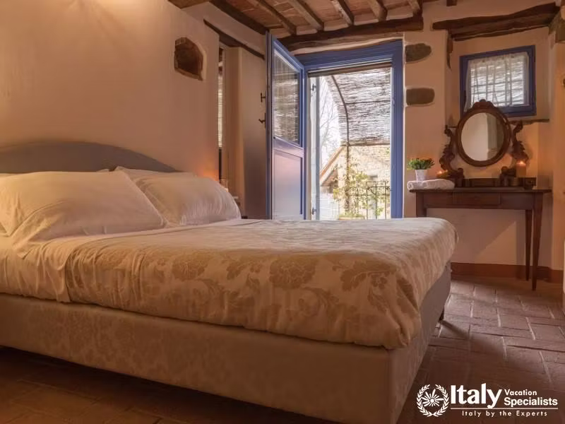 Relax in the cozy and inviting bedroom.