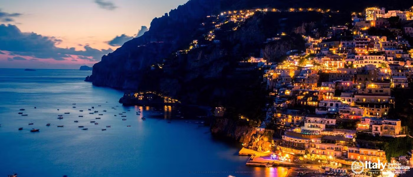 Experience the beauty of Positano by Night 
