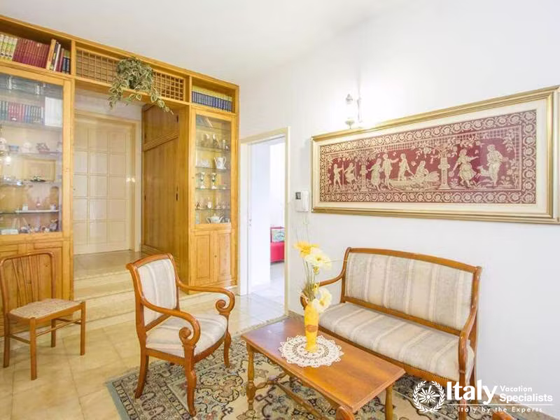 Cozy Living Room Setting at Villa Alimini in Otranto, Italy