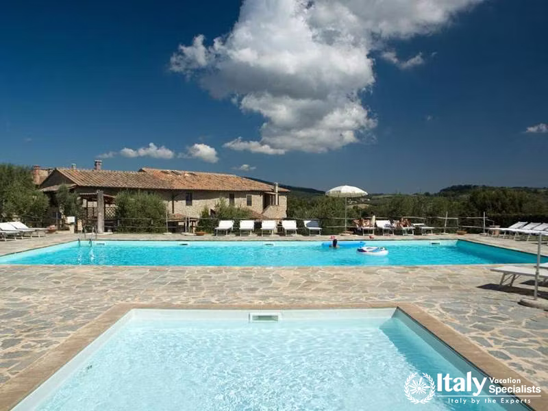Comfortable Twin Bedroom at La Dimora del Gazebo in San Gimignano, Italy