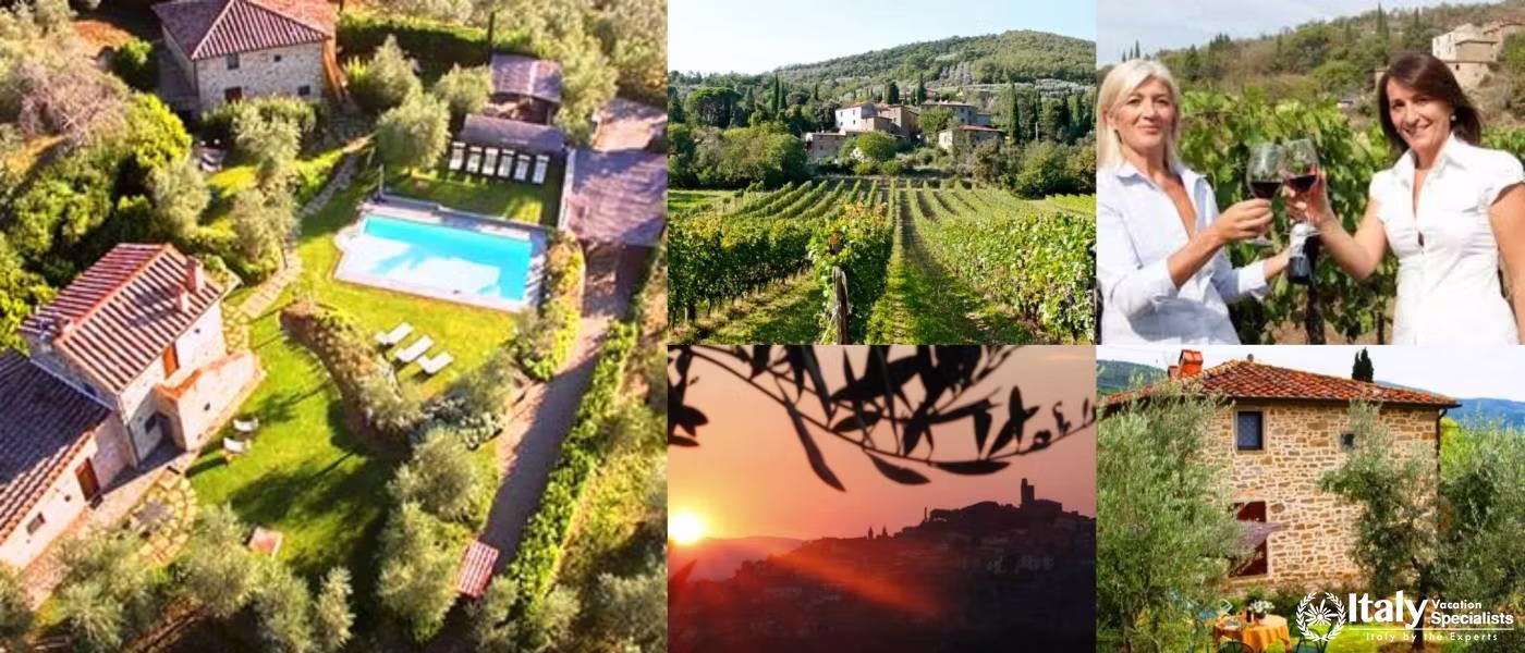 Villa for Groups in Tuscany on Wine estate 