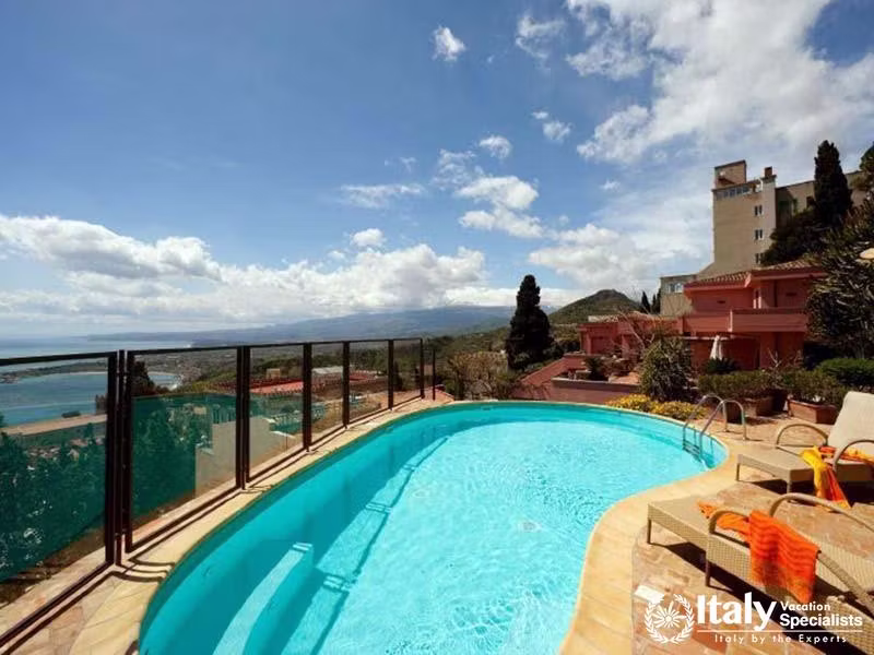 Villa Sontuosos Poolside Elegance Overlooking Taorminas Shore