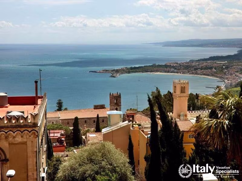 Villa Sontuosos Breathtaking Vista of Taormina Coastline