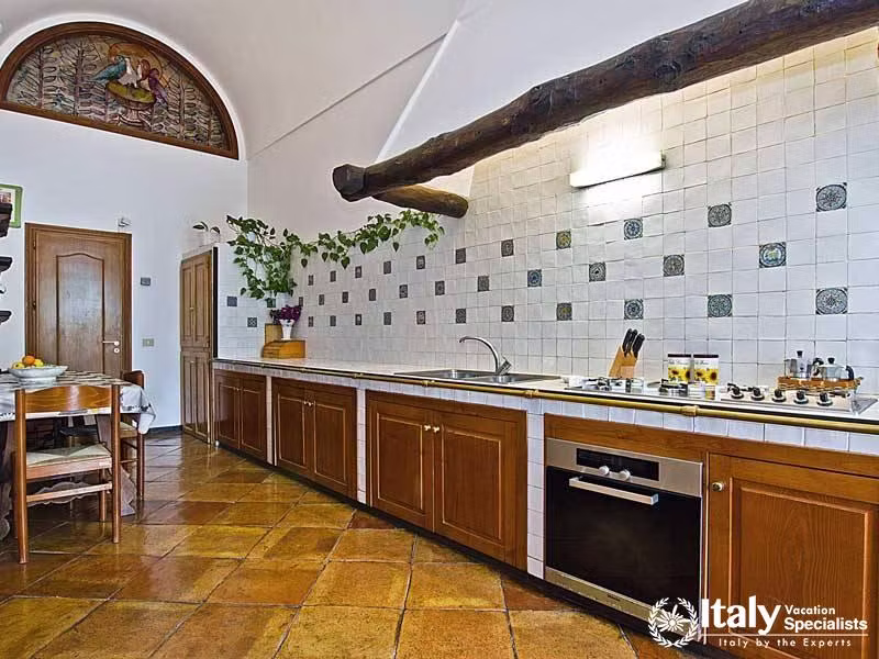 Outstanding kitchen in Villa Bideri