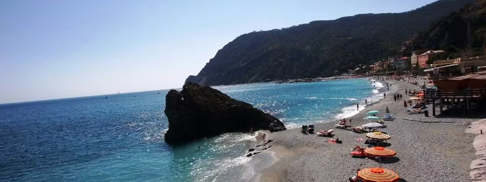 Stunning beaches of Monterosso Al Mare, Cinque Terre, Italy 