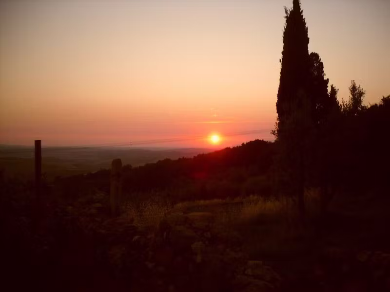 sunset and view