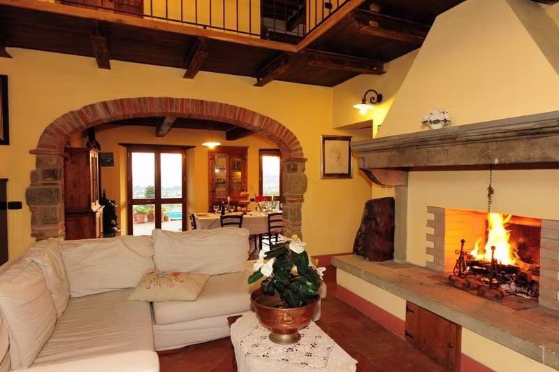 Fire place in the living room