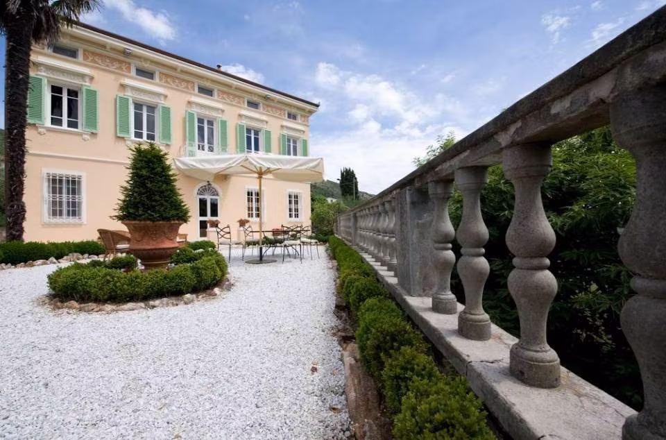Front view of the villa