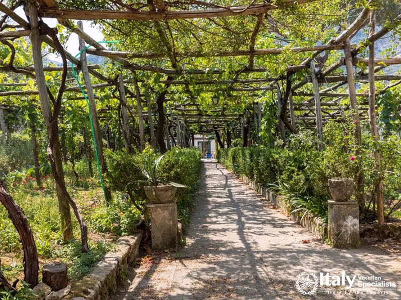 Park gallery in Ravello village, Amalfi coast of Italy