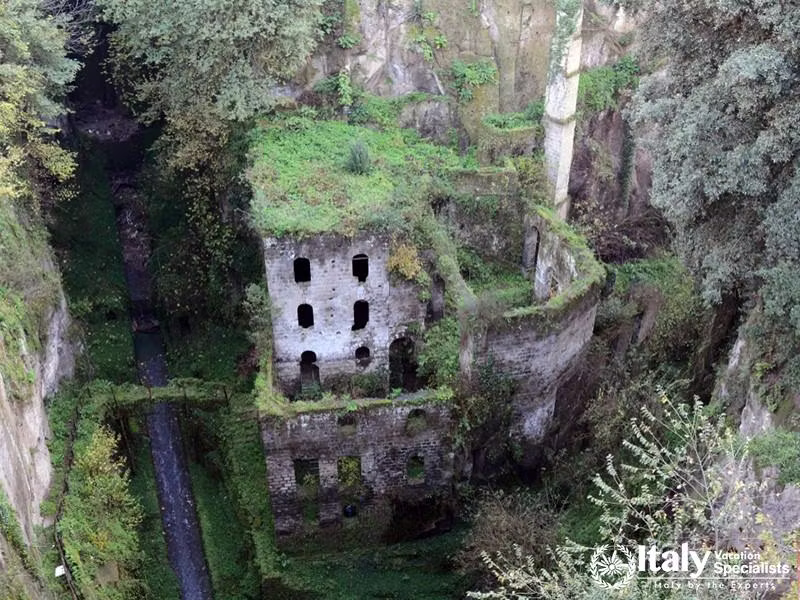 Ruins of an Old Mill In the Valley of Mills, Sorento, Italy