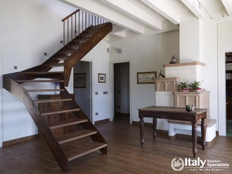 Wooden Stairs in Villa Lushes 