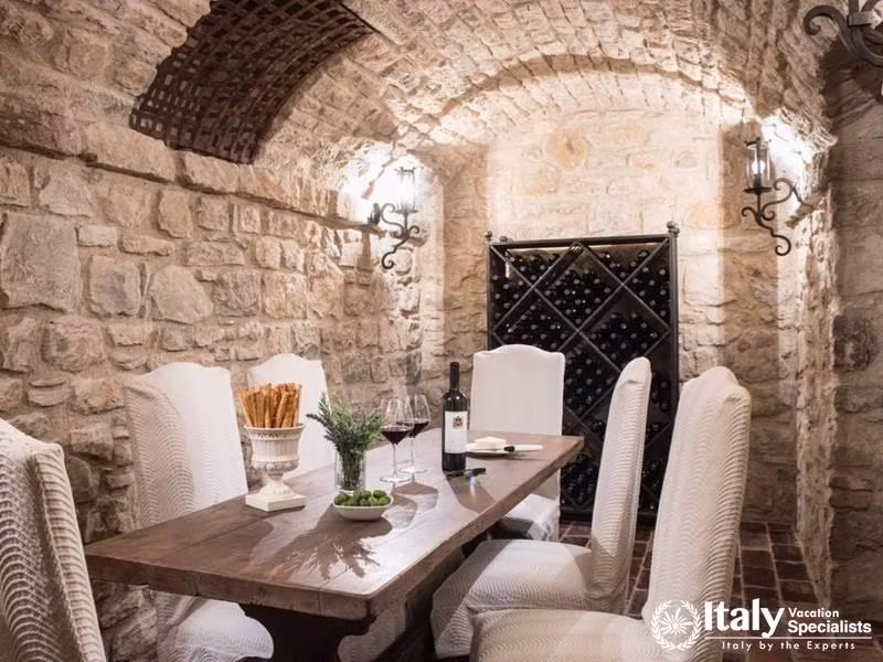 Dinning area in Villa Tezio