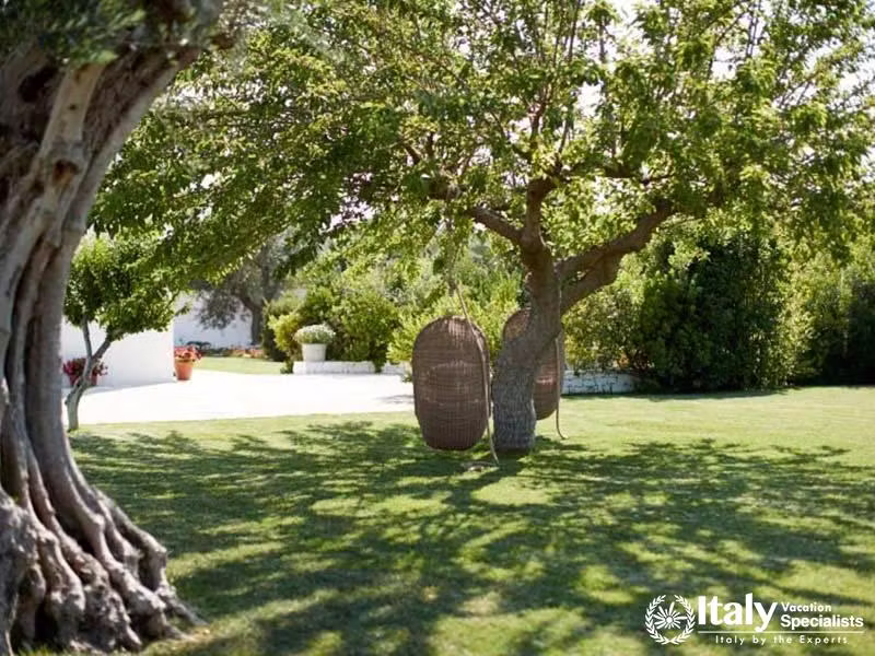 Private garden in Villa Bianca