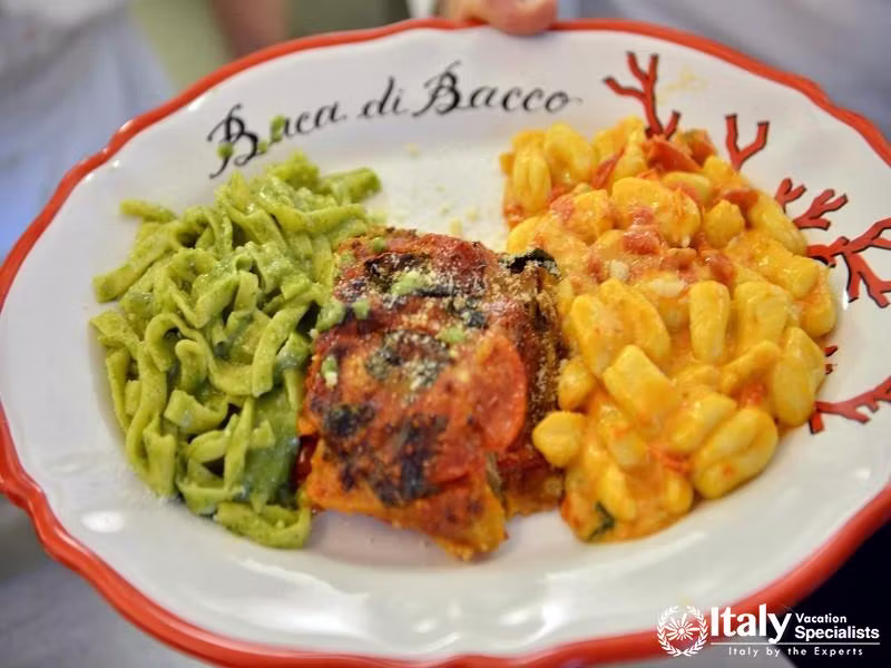 Cooking at Buca di Bacco