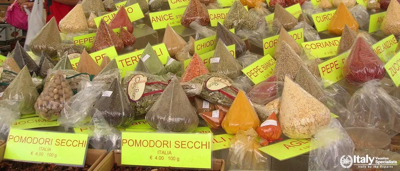 Spezie in Campo dei fiori mercato