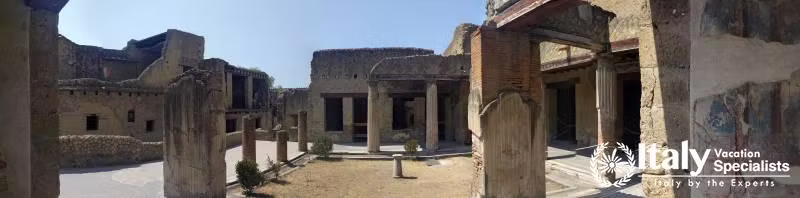 Panoramic view of a villa