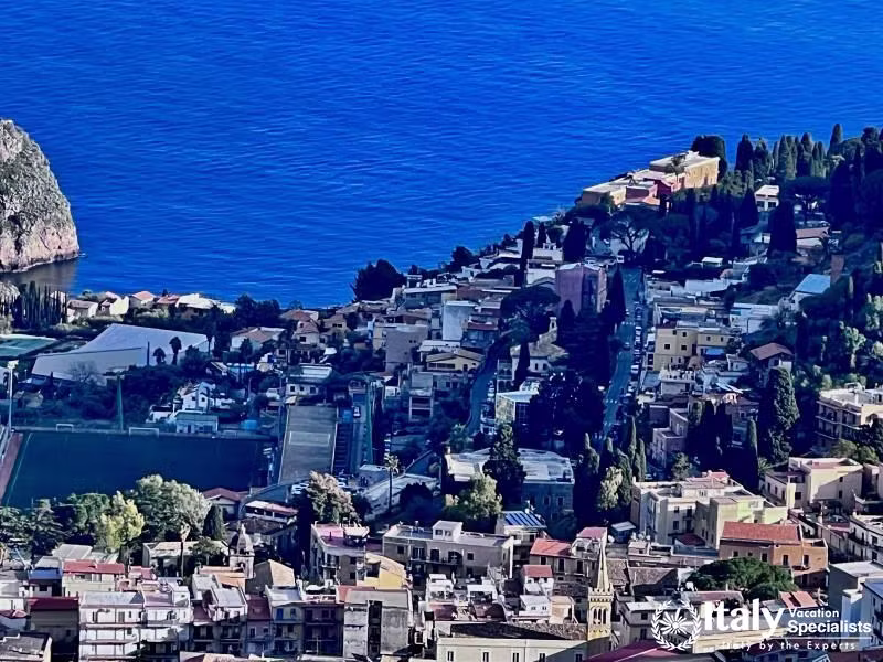 Birdseye view Taormina